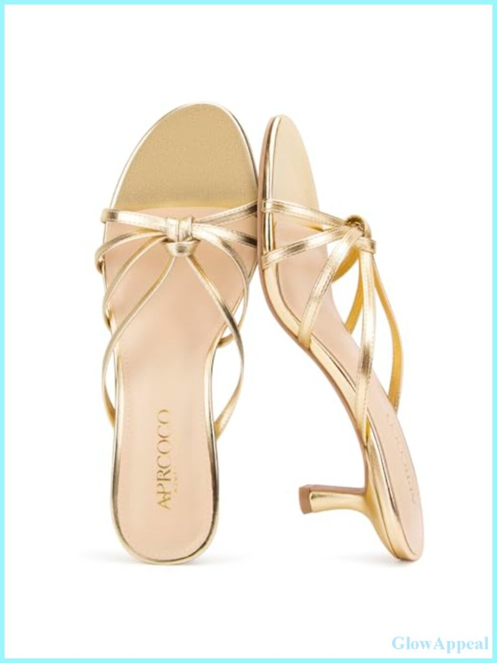 Strappy Kitten Heels Knotted Open Toe Mule Sandals